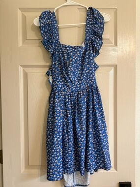 Blue Floral Sun Dress